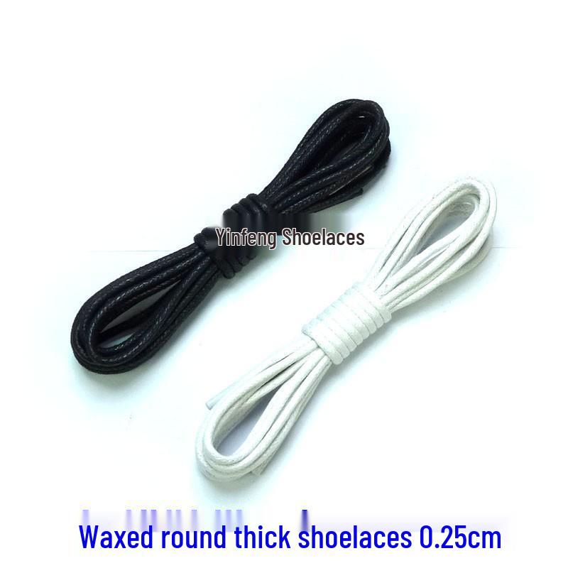 Unisex tmavozelené hrubé okrúhle bavlnené voskované šnúrky do topánok pre Dr. Vysoké topánky Martens, 0,25 cm kožené šnúrky