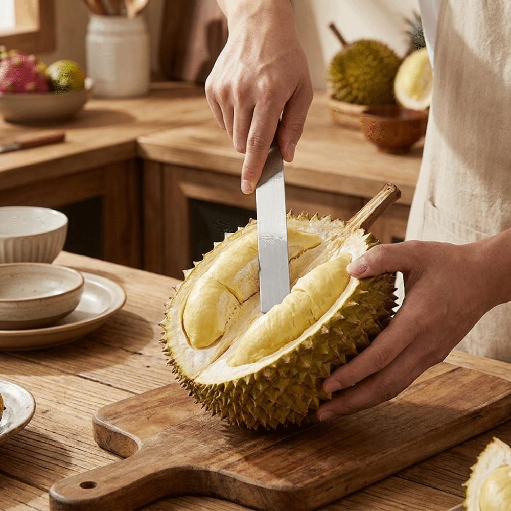 Effort-saving Durian Shell Opener Arc Shaped Durian Separator Portable Durian Peeler  Fruit Shop