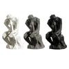 Thinker Ornaments 3D Printed Nordic Style Statue Compact Modern Art Figurine Sharp Edges Desktop Bookshelf Sculpture