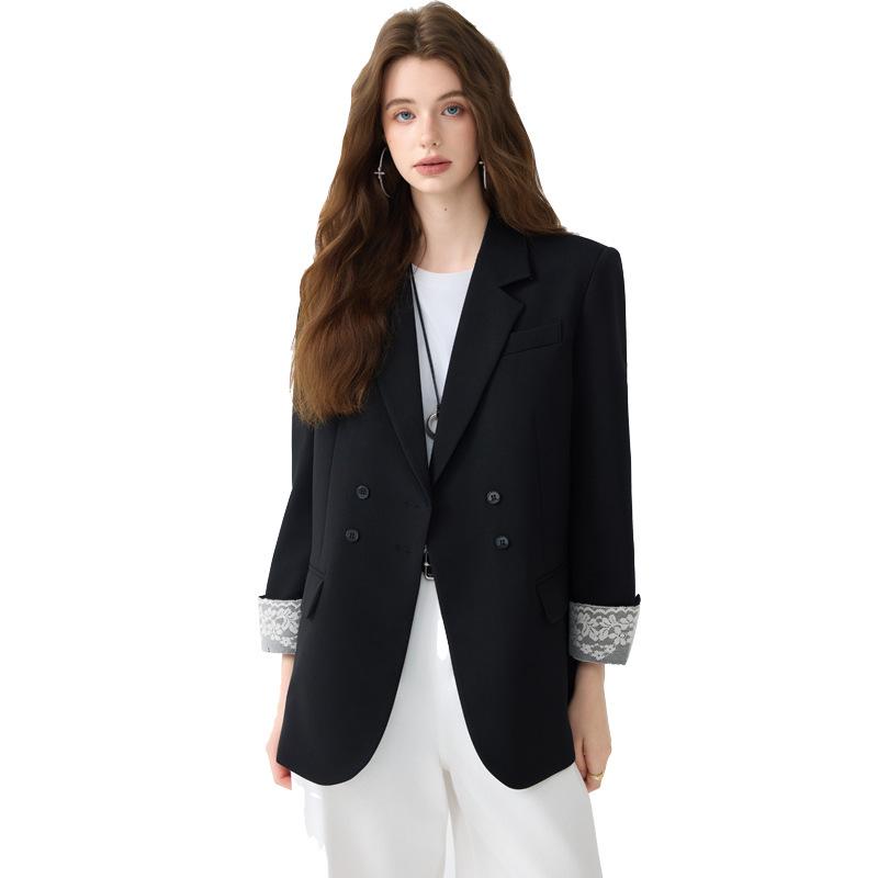 2025 Women's Korean Style High-End Long Sleeve Suit Jacket