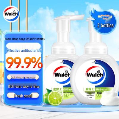 Walch Foaming Antibacterial Hand Wash, Lime Moistening (Twin Pack)