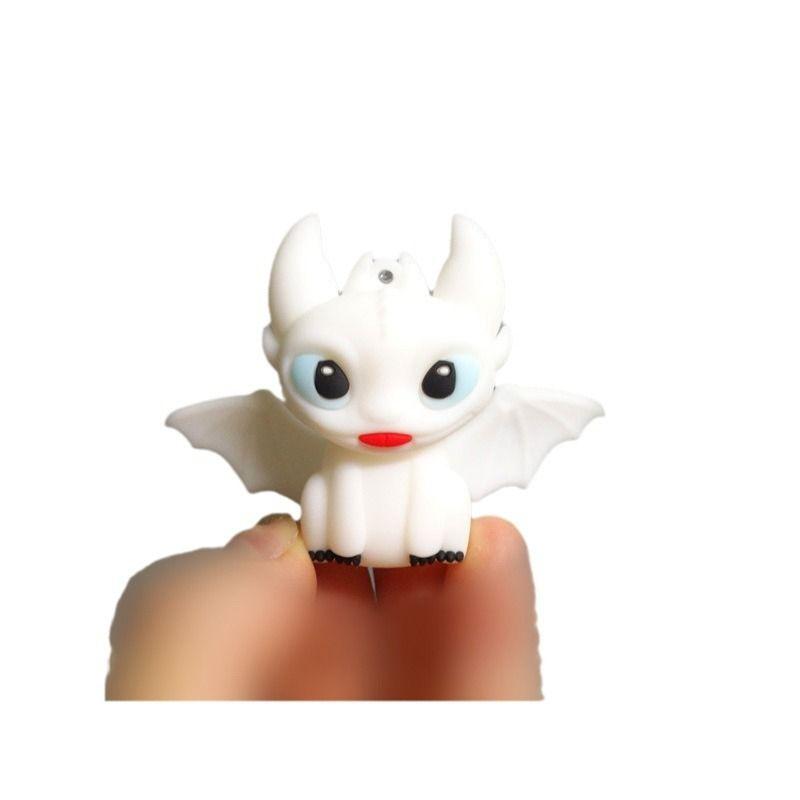 Dragon Taming Master Anime Cartoon Dragon Taming Night Shadow Light White Shadow Toothless Boy Small Ornament Doll Handmade