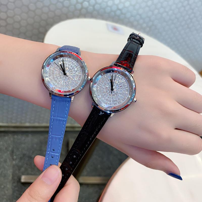 Watch Gypsy Star Diamond Luxury Fashion Leather Rhinestone Waterproof High-End Women'S Watch