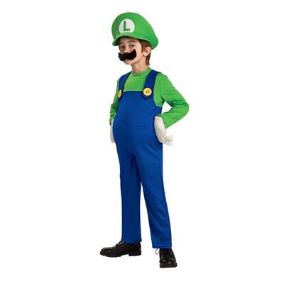 Vêtements de jeu Activités de divertissement Ensemble de vêtements pour enfants Mario Salopette de plombier Vêtements de performance de jeu Champignon