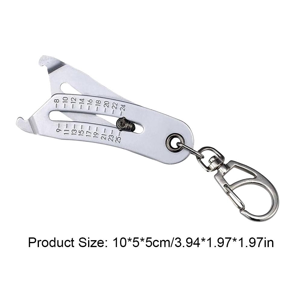 Portable Precise Thread Size Checker Keychain Inch and Metric Thread Size Verification Tool Nuts and Screws Thread Checker