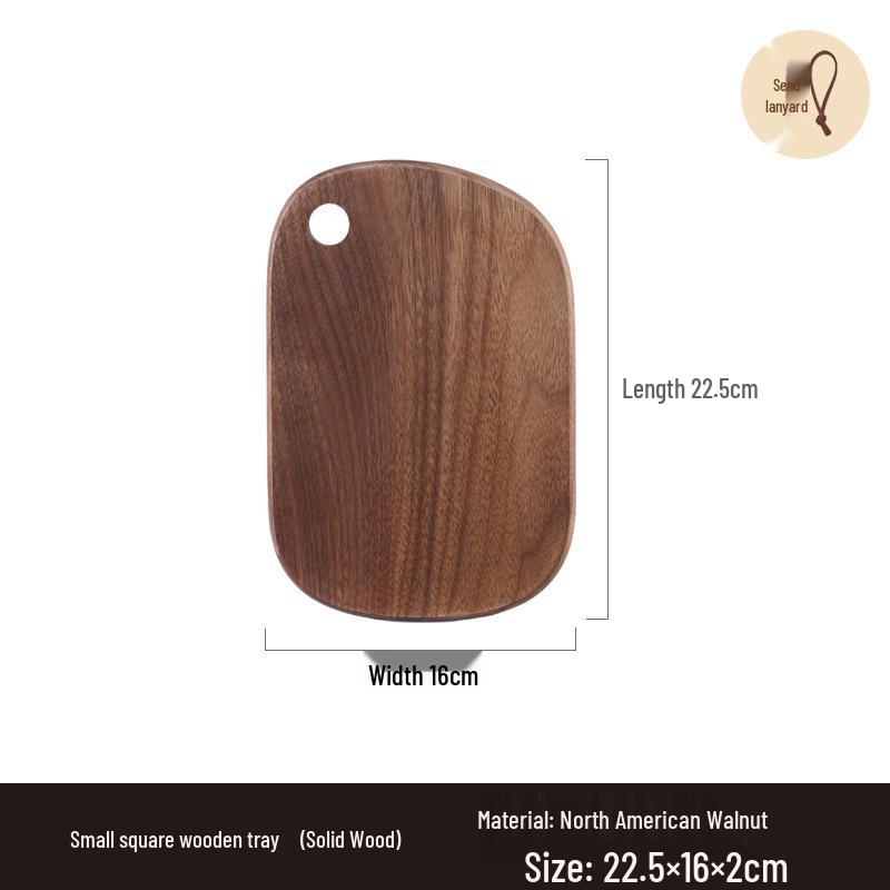 North American Black Walnut Solid Wood Cutting Board and Pizza Plate - Japanese Style