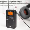 Mini AM FM Radio Portable Stereo Pocket Radios Speaker with LCD Display Support Time Alarm Best Reception Walkman Radio Player