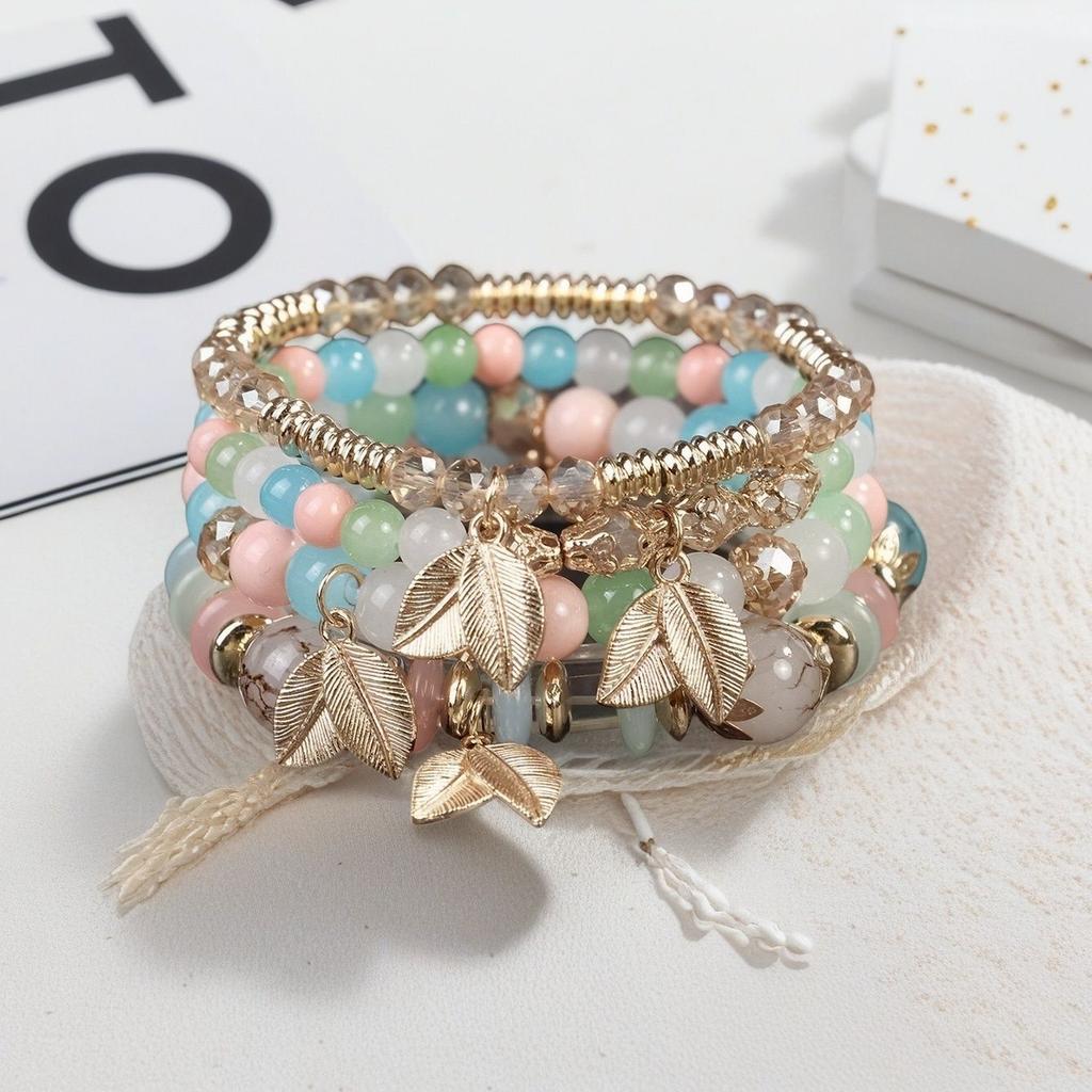 JYL TS Bracelet Elephant Glass  Bohemian Style Enhances Strength & Grace