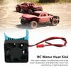 Motor Heat Sink Aluminum Alloy Stable Efficient Temperature Control Cooling Fan for 42mm Dia Motor 1Celsius8 RC   5V