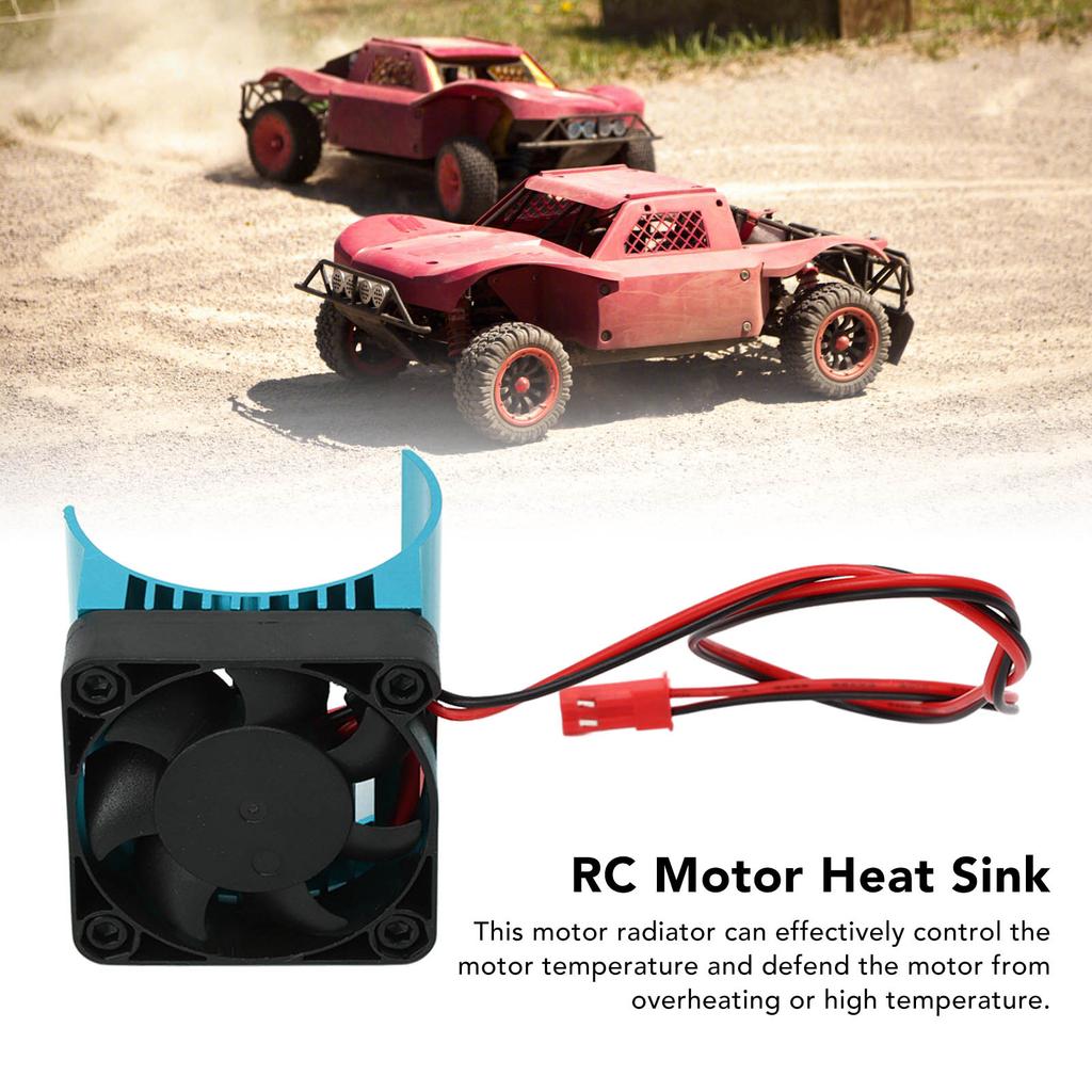 Motor Heat Sink Aluminum Alloy Stable Efficient Temperature Control Cooling Fan for 42mm Dia Motor 1Celsius8 RC   5V