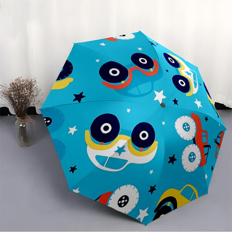 1pc Car Pattern Automatic Umbrella - 8-Rib Durable Frame, Portable Fashion Accessory & Holiday Gift yy251117205