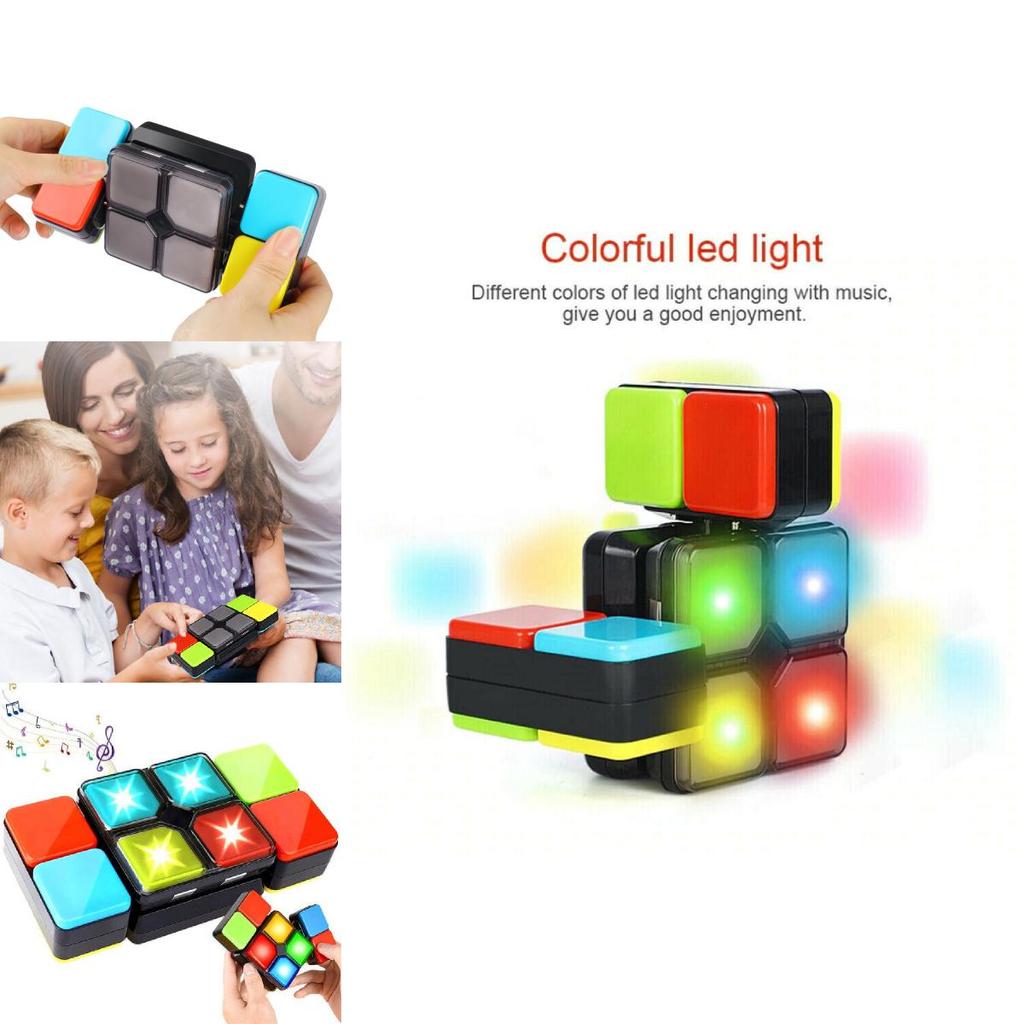 Colorful Musical Magic Cube Interactive Game Machine For Family Fun And Stress Relief
