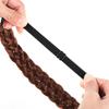 Synthetic Hair Braided Headband Twist Headband Chunky Wide Plaited Braids Elastic Stretch Hairpiece