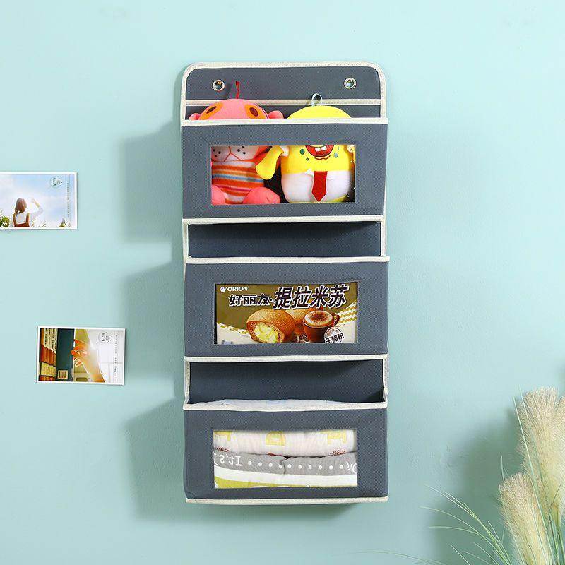 Storage Hanging Bag Behind The Door Wall-mounted Storage Bag Fabric Hanging Pocket Dormitory Home Wall-mounted Storage Bag Hanging Wall