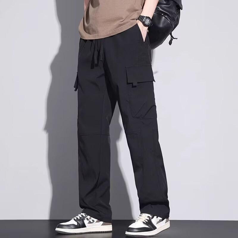 Retro High Street Work Pants Men's Straight Leg Wide Leg Casual Pants Fashion Trend Ins Pants