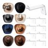 4/8Pcs Hat Hooks Cowboy Hat Racks Easy Installation Strong Adhesive Wall Mount Cap Holder Baseball Cap Organizers
