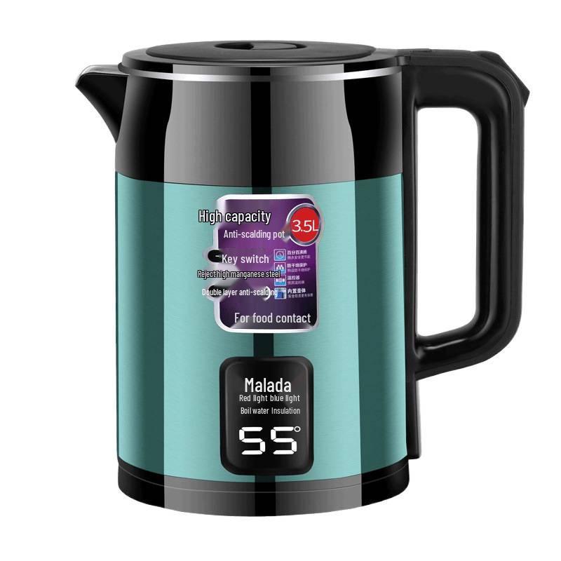 Bestseller Elektrischer Wasserkocher aus 304 Edelstahl, Großes Fassungsvermögen, Automatische Abschaltung, Isoliert.