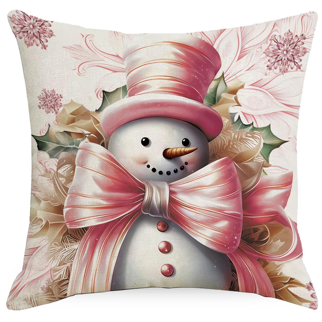 New Christmas Pillowcase Santa Claus Snowman Christmas Tree Home Sofa Cushion Decoration