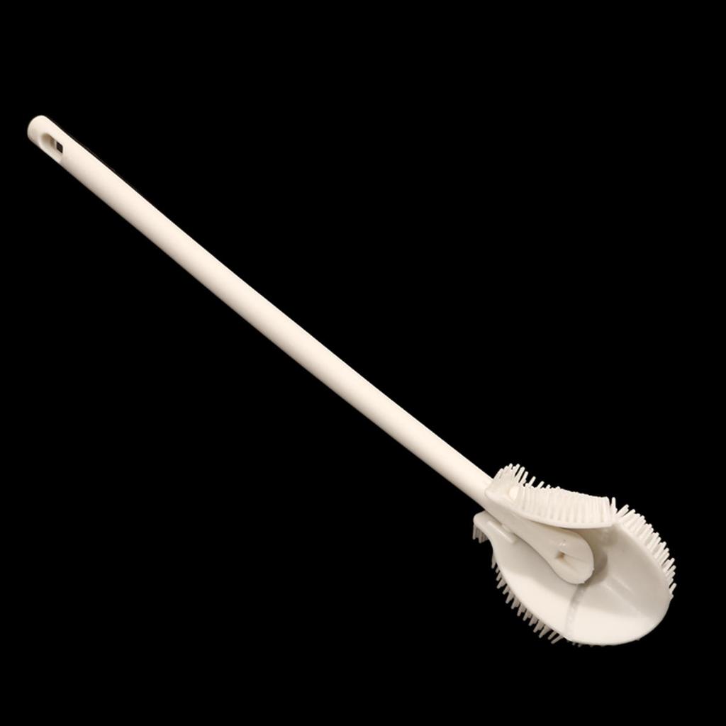 Silicone Cup Brush Head Long Handle Cup Scrubber White Kitchen Cleaning Tool Wineglass Bottle