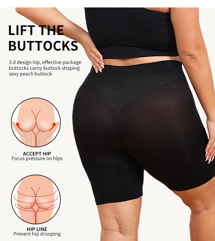 European & American High-Waisted Tummy Control Multi-Color Anti-Slip Body Shaping Shorts for Women - Plus Size Crotch-Hugging Briefs