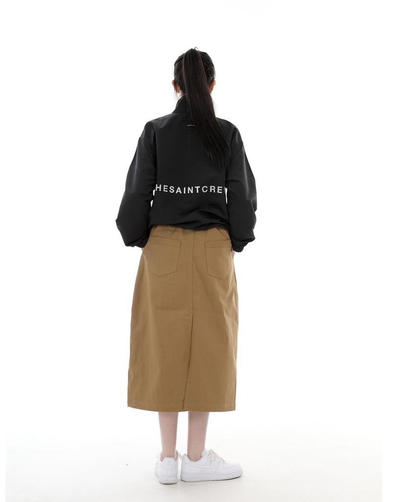 Seinteukeulu Wide Dome Half Band Long Skirt Wdh-1303 Camel