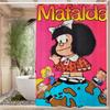 Cartoon Mafalda Bathroom Shower Curtain Shielding Partition Shower Curtain Quick Dry Can Be Scrubable Light Opaque Bath
