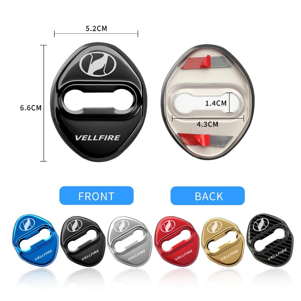 Vellfire Compatible Accessories Door Striker Cover, Vellfire Car Dedicated Design, Vellfire 30 Series 40