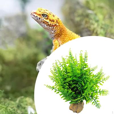 Artificial Plants Green Aquarium Decoration Fish Tank Accessories for Desktop
