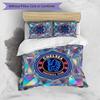 Set Lenzuola 3 Pezzi Stampato Chelsea FC Morbido Delicato sulla Pelle Lavabile Copripiumino e Federe Set Tutte le Stagioni Camera da Letto