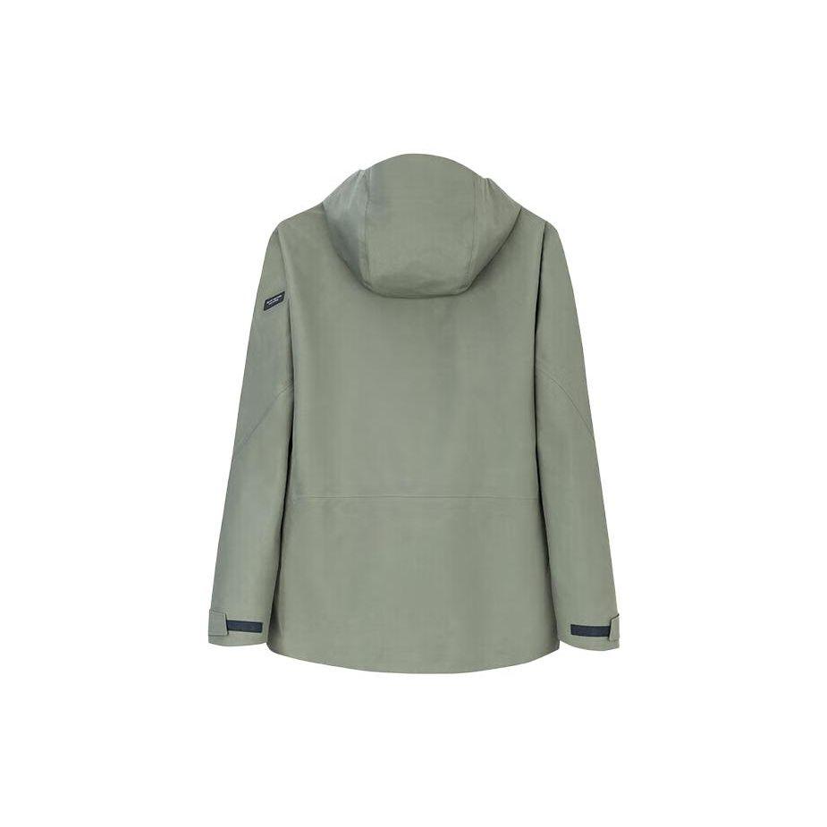 Anta Champion Series Solid Color Zipper Hooded Long Sleeve Waterproof Jacket Men Jacket 152340614-4