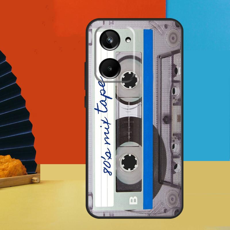 Vintage Cassette tape retro style For Realme GT7 Pro GT6 10 11 12 13 14 15 Pro Plus C55 C67 C63 C61 C53 C31 C65 C71 C75 Case