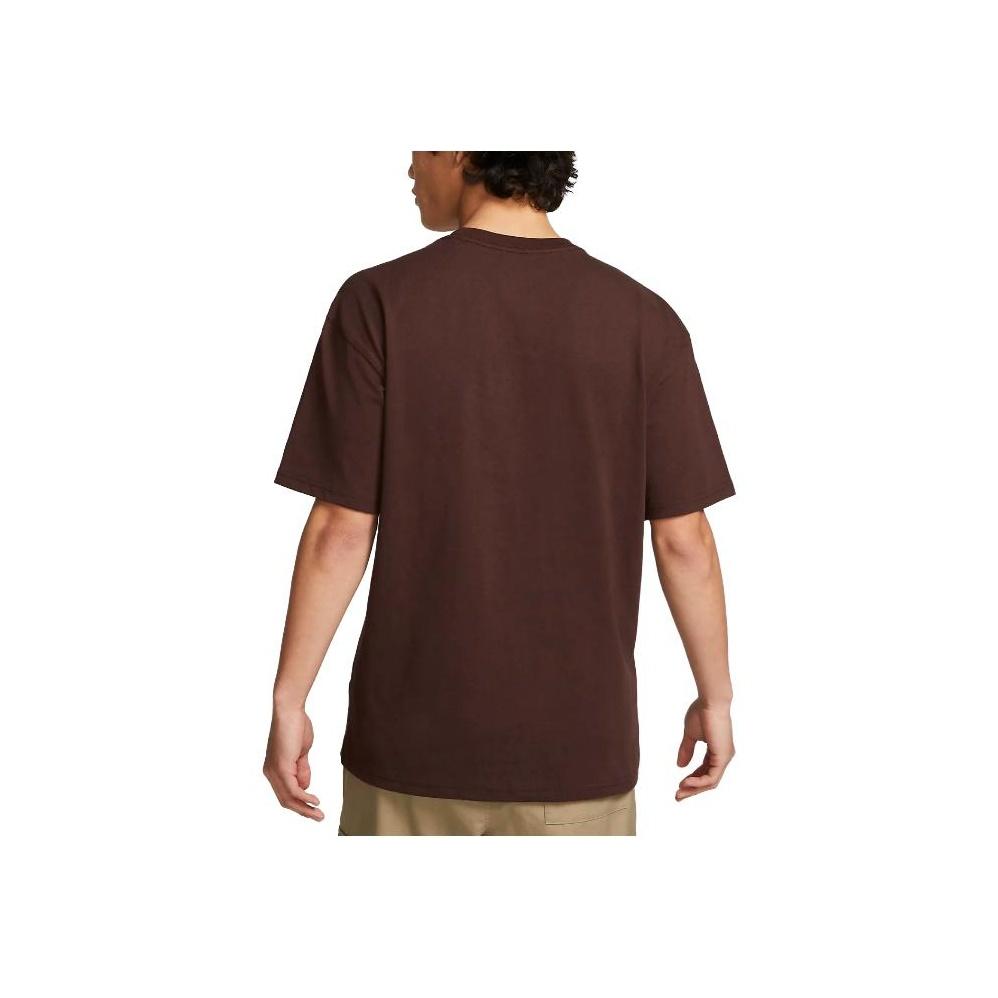 Nike Graphic Print Crew Neck Short Sleeve T-Shirt Men tops Brown FB9814-227