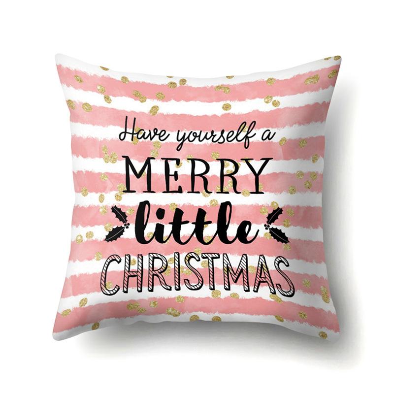 Polyester Pillow Case Automobile Decoration Home Printed Pillow Case Automobile Sofa Simple Waist Cushion Cover