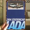 Lada Retro Metal Tin Sign Garage Wall Decor Vintage Car