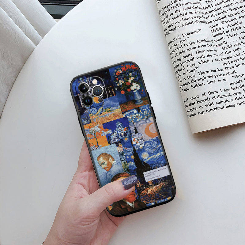 IR27 Starry Night Van Gogh Phone Shell Case for Redmi Note 12 12S 12C 13 13C 13R 14 14S 14R 14C Pro Max Plus A3 A3X A4 A5 11A 13X