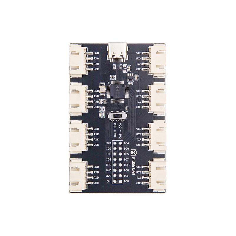 USB to 8-Channel TTL Serial Module with CH348 & Type-C