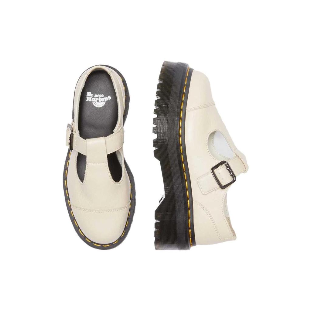 Dr. Martens Bethan Leather Comfortable Casual Thick Sole Shoes Women Shoes Beige 30617292