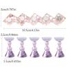 Magnetic Manicure Practice Stand Acrylic Round Base for Manicure Training Tools for Manicure Practice Display DIY and Salon Use