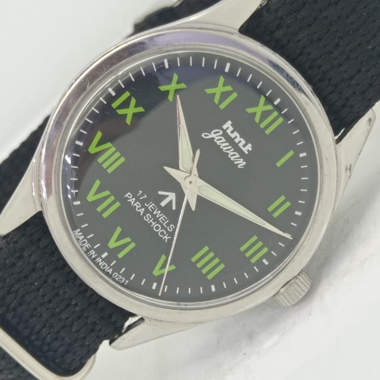 

USED HMT JAWAN INDIAN MENS MECHANICAL WATCH a411503-1 Sku002-a411503