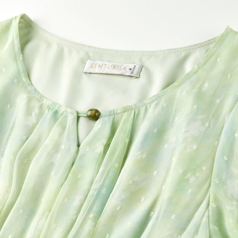 Pastoral Chiffon Long Dress
