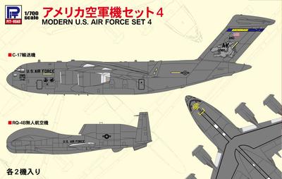 Pit Road 1/700 Skywave Series US Air Force Aircraft Set 4 Plastic Model Kit S58
