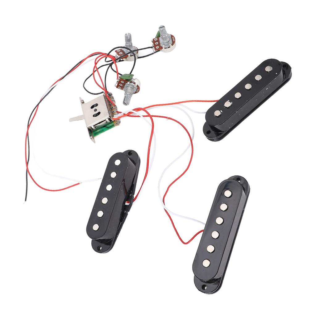 E-Gitarre Single Single Single Coil Pickup Kupferdraht Schwarz Einstellbarer Gitarren-Pickup für ST