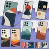 Cat Mount Fuji Japan Landscape For Samsung Galaxy M16 M06 M12 M13 M14 M15 M35 M55 M34 M54 M33 M53 M21 M31 M11 M32 M52 Case