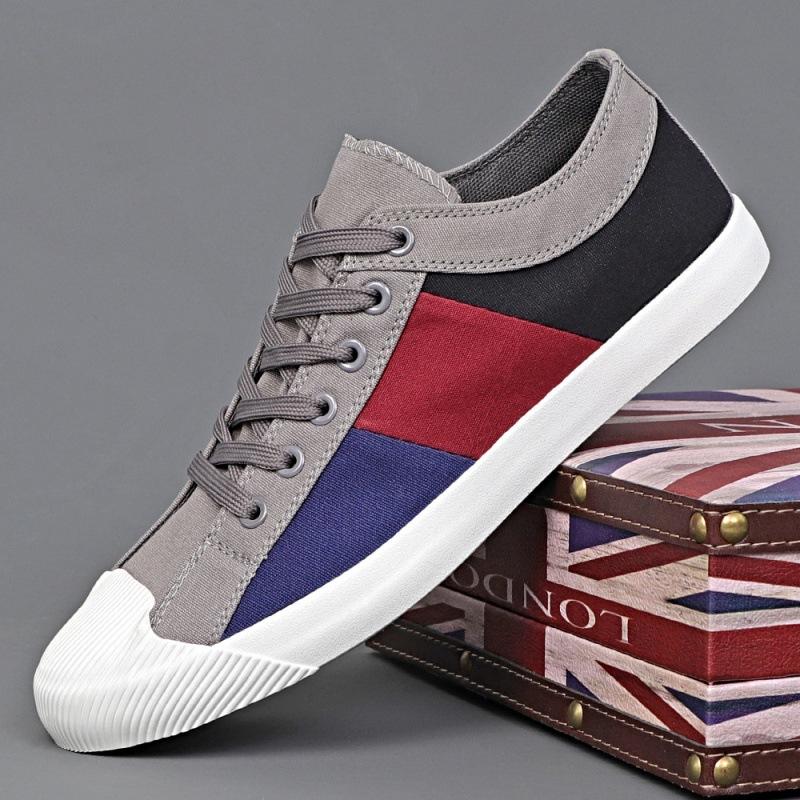 Classic Versatile Men'S Breathable Canvas Shoes Are Trendy, Fashionable, Soft And Comfortable, Old Beijing Low-Top Board Shoes
