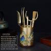 Brass Tea Ceremony Six Gentlemen Tools Set