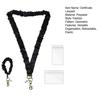 Retractable Elastic Lanyard Set Stretchy Scrunchie Style Neck Lanyards with 2 Waterproof ID Card Holders Key Decoration