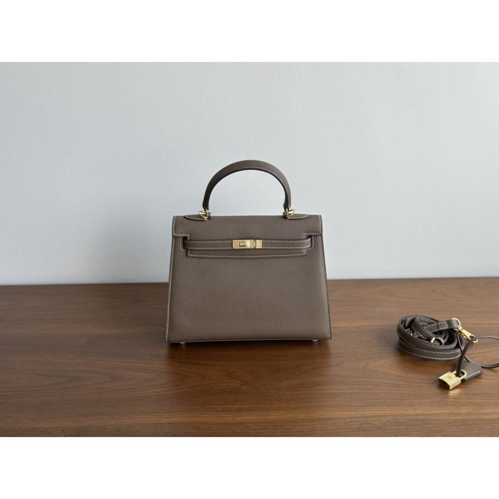 Kazilan Kelly 25 padrão de palma couro de vaca moda ombro portátil mensageiro bolsa de trabalho versátil mini bolsa