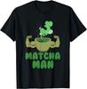 Matcha Man Funny Green Tea Leaves Japan Humor T-Shirt