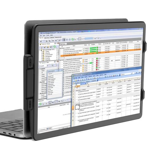 Laptop Screen Extender Portable Monitor with USB Port Lightweight Foldable FHD 1080P IPS Universal Laptop Monitor Extender