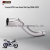 Motorcycle 675 Carbon Fiber Tail Modification Exhaust Muffler, 2006-2017
